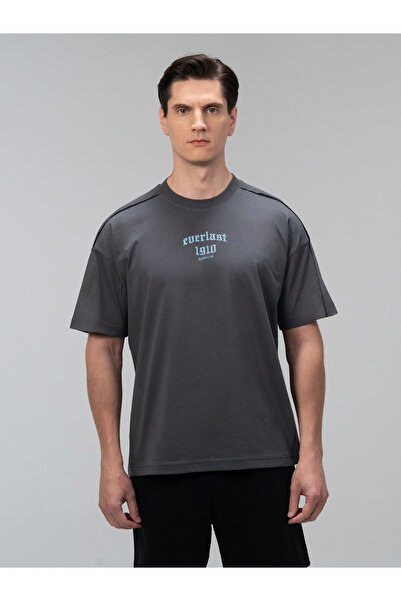 EVERLAST Συλλογή Graphic oversized Ανδρικό T-Shirt Smoked