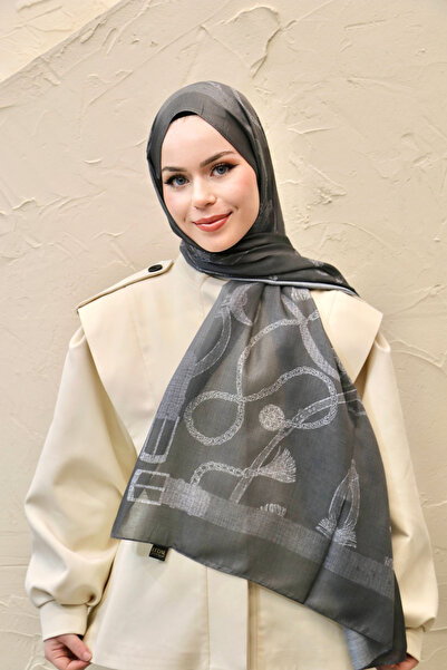 efdal şal eşarp Kemer Desen Soft Shawl