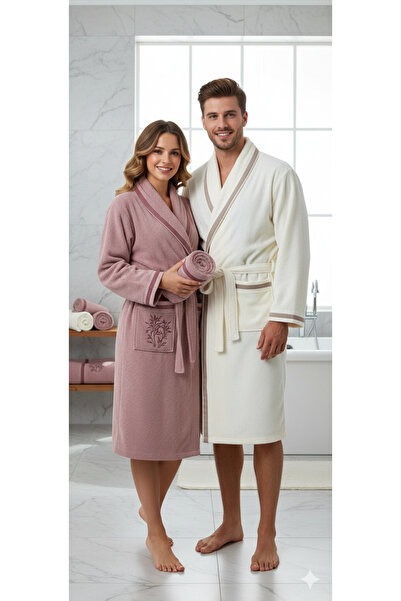 Özdilek Nev Brand Dordabo Family Bathrobe Set 6 Pieces (Nev Is a Brand Belong...