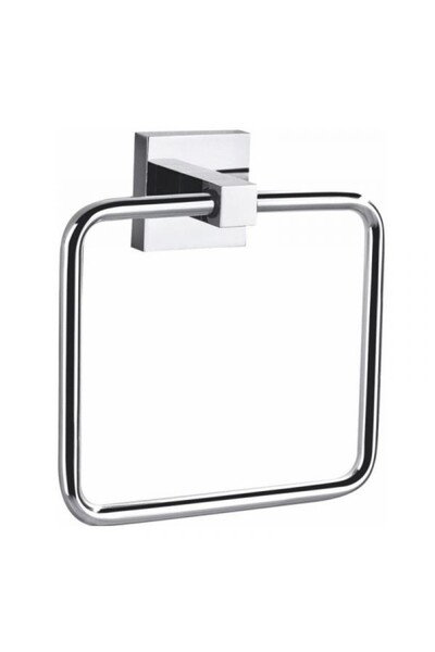 Kröner Inel pentru prosop, Kroner, pătrat, crom lucios