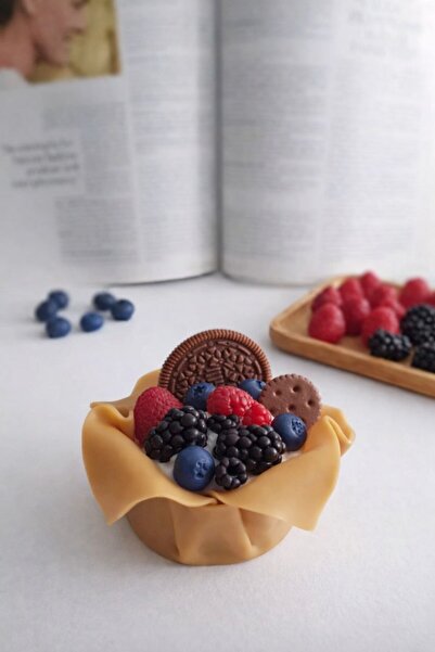 Veluna mum El Yapımı Mini Meyveli Dessert Mum 🎂💫