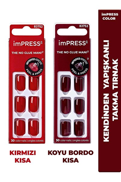 Impress Kendinden Yapışkanlı Takma Tırnaklar KIMC14-13