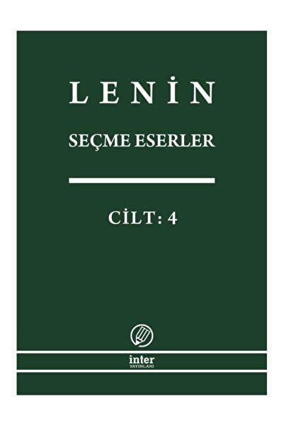 İnter Yayınları LENİN SEÇME ESERLER CİLT 4