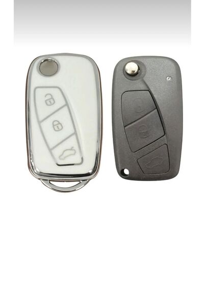 ÖZEN KEYS Luxury Key Case Cover for Fiat Linea, Fiorino Ducato, Boxer, Jumper...