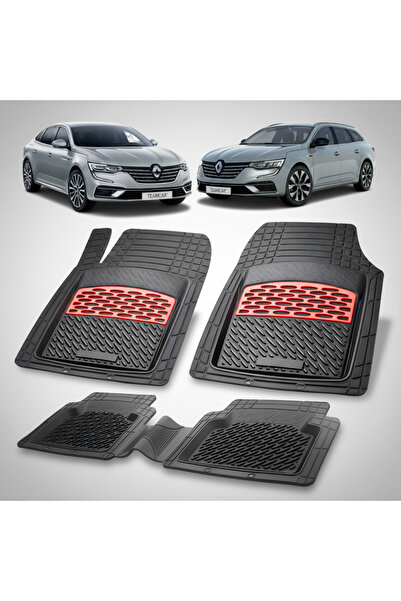 TEAMCAR Συμβατά πατάκια Renault Talisman 2015-2024 | Κόκκινα