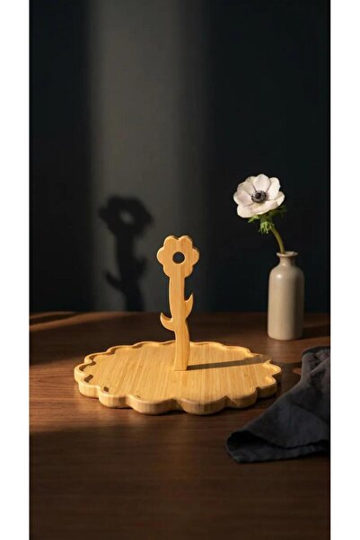 Bambum Zyra Bamboo Round Serving Tray 30X30 cm