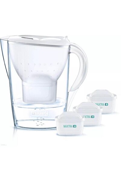 BRITA Cană filtrantă Marella XL Albă + 3 Cartușe Pure Performance Pro