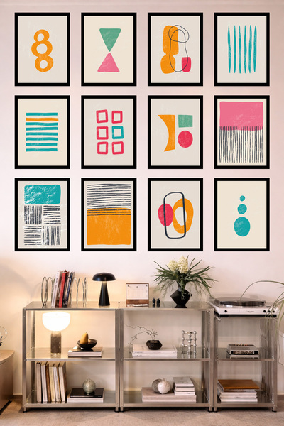 UNT Bucătărie cu aspect de cadru cu 12 rame |   Modern |   Set de pictură cu ...