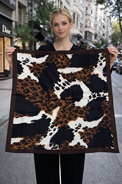 Axesoire 15356 Šal Sa deznom Crni bandana šal 90x90 cm