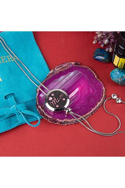 Ezera Essential Oils Diffuser Pendant, Aromatherapy, Mom, with Stainless Stee...
