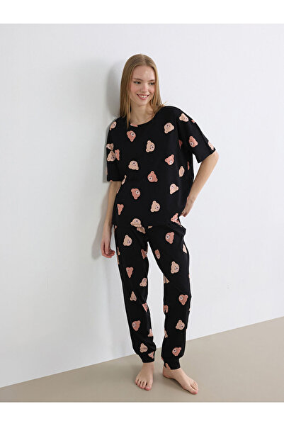 LC Waikiki I Cute Teddy Bear Printed Women's Pajama Set from Freezen Store