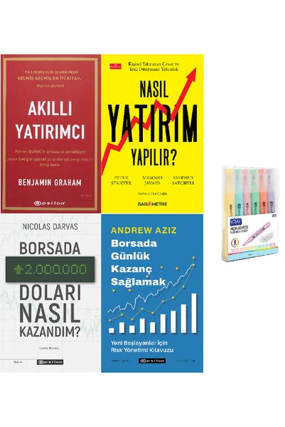 Epsilon Yayınevi Investor's Guide (for Beginners in Investing) 4 Book Set Pen...
