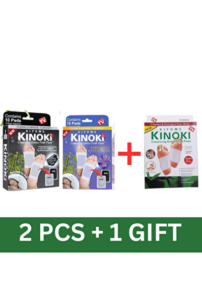 Kinoki Detox Foot Pads 3 Pack - Boost Your Energy