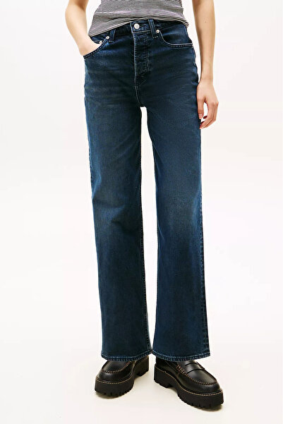 Tommy Hilfiger Women's Layla High Waist Slim Straight Jean Pants - Dark Blue