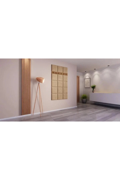 Mobila ABC Hall Coat Rack Klaus VII, Kraft/Cream