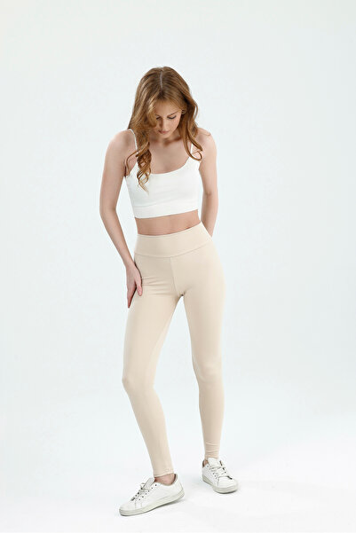 nikka Tightening High Waist Women's Cream Leggings