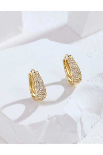 Inovius Elegant earrings decorated with rhinestones