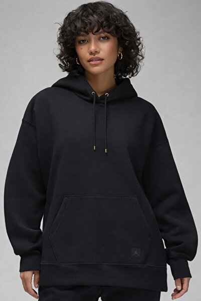 Nike Jordan Flight Fleece Oversize Pullover Hoodie Women's Oversize Hooded Sw...