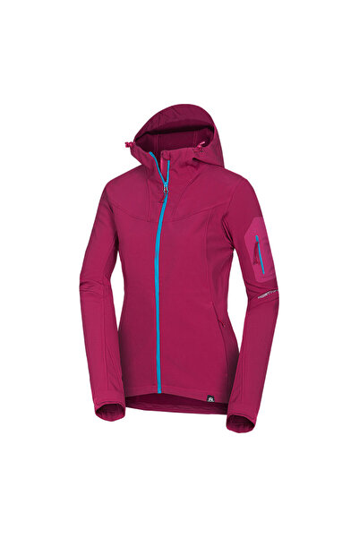 NORTHFINDER Geacă elegantă softshell JEANNE pentru femei, culoarea cireșei