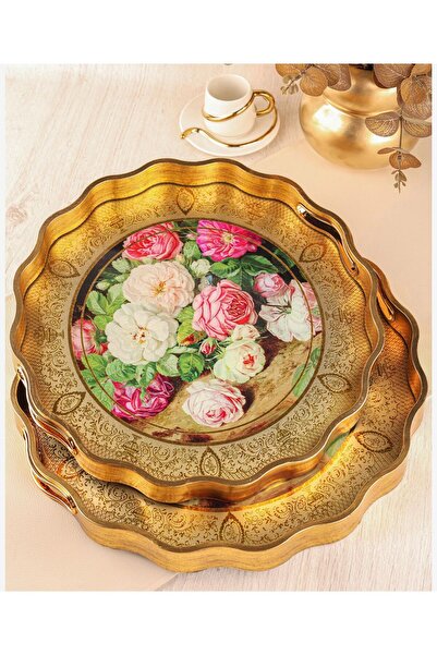 Paçi Charme -Sarissa 2'li Dekoratif Tepsi Seti