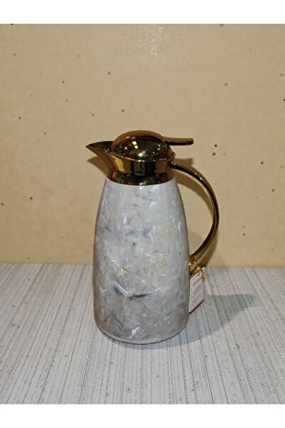 WDA Luxury Thermal Carafe with Gold Accents, Double-Wall Insulated 1L