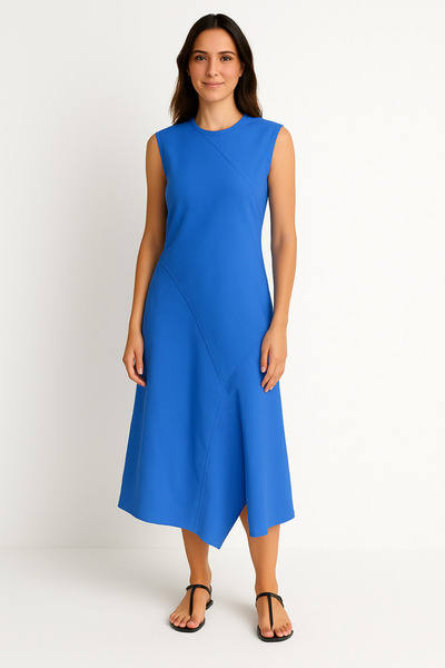 Dkny Slvless Bias Cut Dre