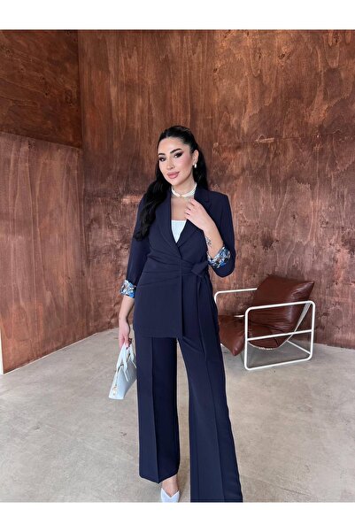 cottonage Luxury Women's Set with Waist Tie Detail