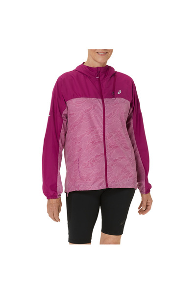 Asics Jacheta alergare dama FUJITRAIL PACKABLE WINDBREAKER SS 2024-Mov/Roz-M