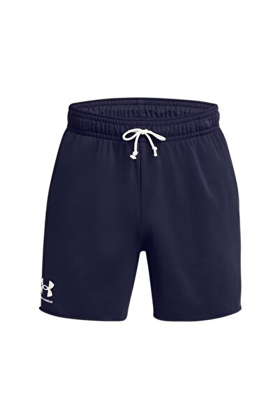 Under Armour Men's Rival Terry Shorts - Mid Length, Blue, Size M