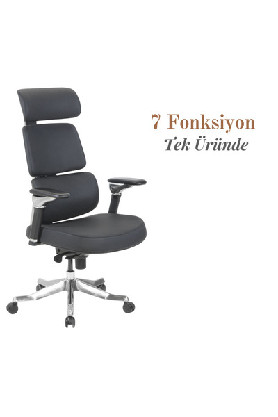 Casella Zopo Döşemeli Yönetici Koltuğu | Ofis Koltuğu | Ergonomik, Şık ve Fon...