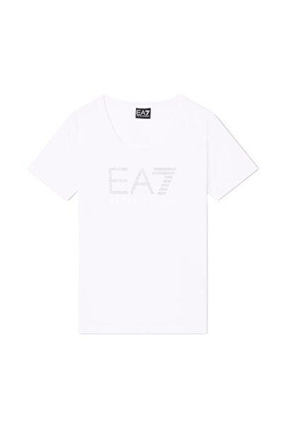 EA7 Tricou TRAIN LOGO SERIES W TEE SS RN FANCY STRASS Femei