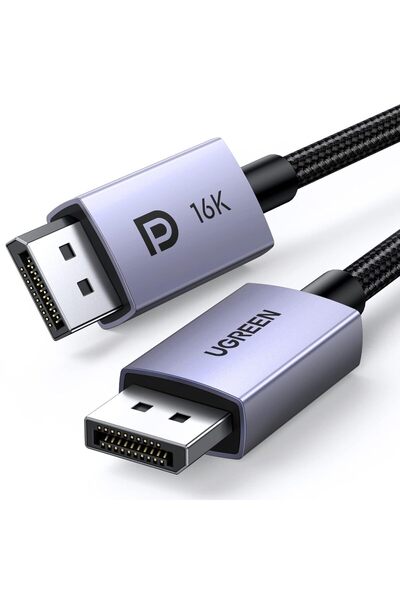 Ugreen Cablu DisplayPort 2.1 certificat VESA, de 2 m, compatibil PC, monitor ...