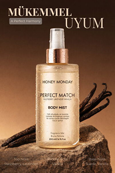HONEY MONDAY Perfect Match Ten ile Mükemmel Uyum Sağlayan Vücut Sprey Raspber...
