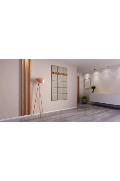 Mobila ABC Cuier de haine Klaus VII, Kraft/Gri deschis