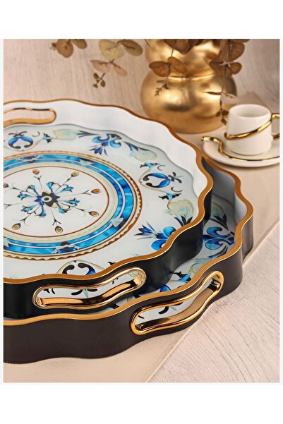 Paçi Charme -Sarissa 2'li Dekoratif Tepsi Seti