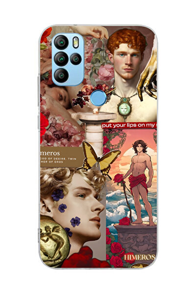 FLAMENKO Omix X300 / X500 Compatible Himeros Patterned Transparent Phone Case