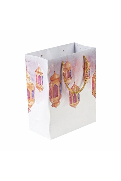 PAKETPARTİ Ramazan Temalı Karton Çanta 20x25x10cm 6'lı