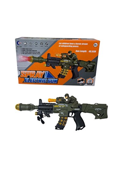 ADIRI SHOP Puşcă de jucărie cu efect fum (spray), lumini, sunet și vibrații –...