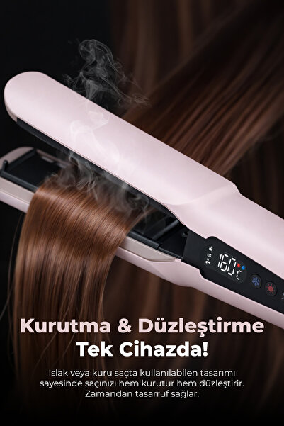 PiranTech KS-914 Profesyonel Kurutma & Düzleştirme Makinesi 1300W 5 Sıcaklık 3 Hız Ayarı