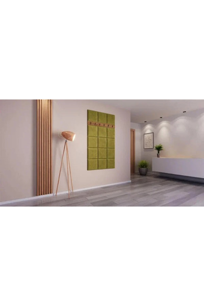 Mobila ABC Hall Coat Rack Klaus VII, Kraft/Green
