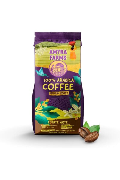 Amyra Farms حبوب قهوة متوسطة التحميص من مزرعة مفرد