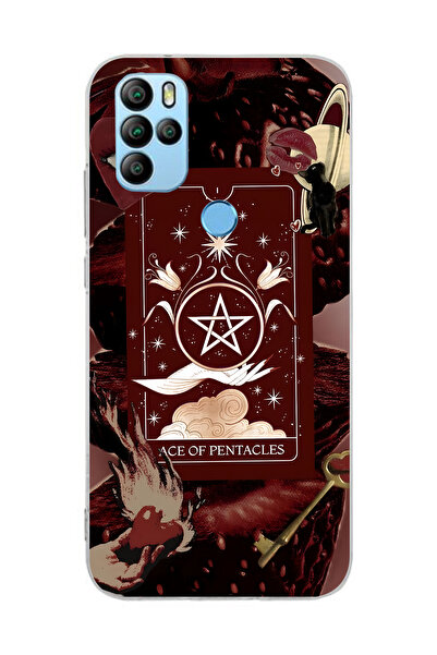 FLAMENKO حافظة هاتف شفافة بنمط بطاقة التاروت متوافقة مع جهاز General Mobile G...