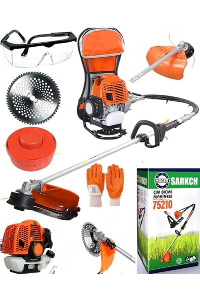 özgürce Yüksek performanslı 52 cc benzinli sırt tipi turbo tırpan çim biçme m...