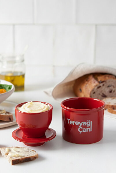 Tereyağı Çanı Çömlek - Seramik Tereyağı Saklama Kabı - Tereyağını Günlerce Ta...