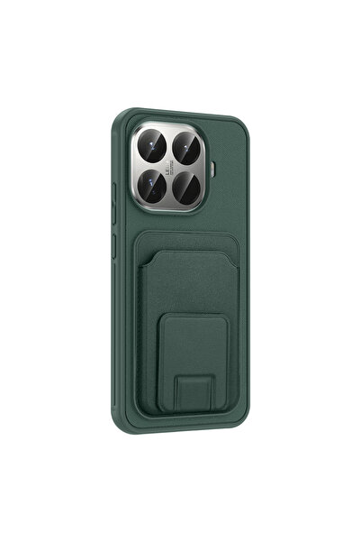 Apsuwa حافظة Mi 15T Pro من السيليكون مع حامل بطاقة بيكارت