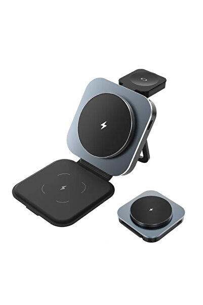 OEM Incarcator Wireless Charger 3 in 1, Magsafe, Compatibil cu iPhone 12-16, ...