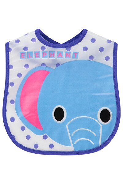 Civil Baby مريلة أطفال مطبوعة بتصميم الفيل - أزرق داكن قياسي