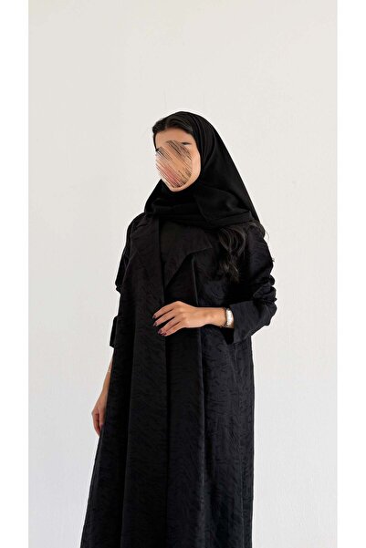 AYA MW2085 - Elegant jacquard abaya with a modern blazer cut