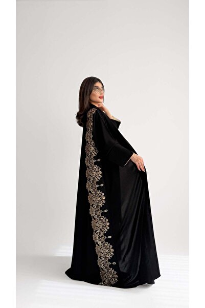 AYA MWT1041 - Brown Abaya with Embroidery