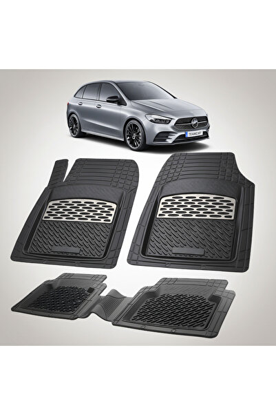 TEAMCAR Covorașe compatibile cu Mercedes-Benz Clasa B W247 2018-2025 | Argintii